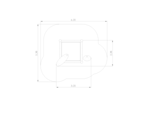 Nissi 2.1x2.1m med sandbord - bild 4