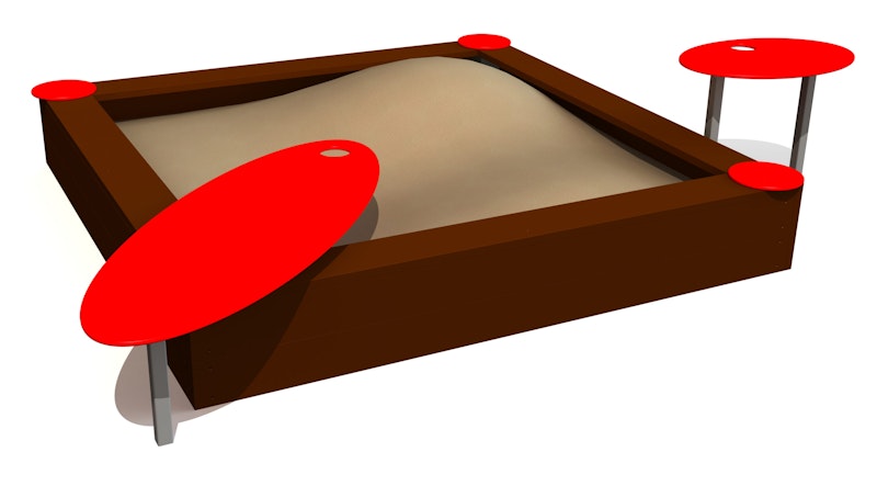 Nissi 2.1x2.1m med sandbord - bild 10