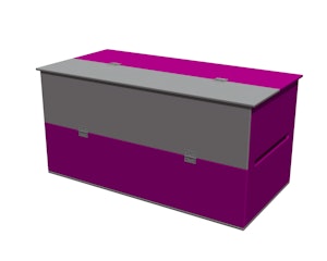 Förvaringslåda med vikbara lock - bild 12