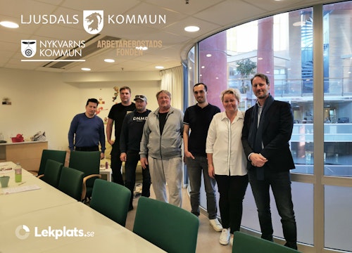 Gruppbild från lekplatskurs