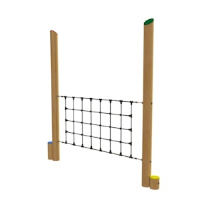 Stiltor med klätternät, 150cm - bild 1