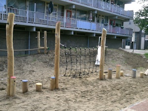 Stiltor med klätternät, 150cm - bild 4