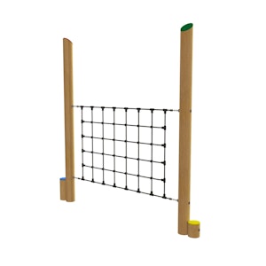 Stiltor med klätternät, 180cm - bild 1