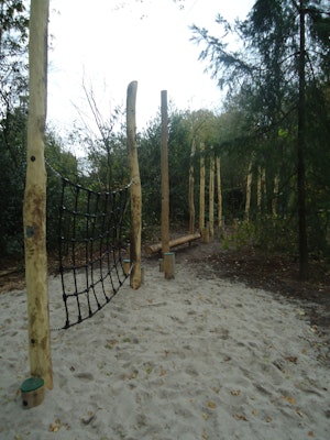 Stiltor med klätternät, 180cm - bild 3