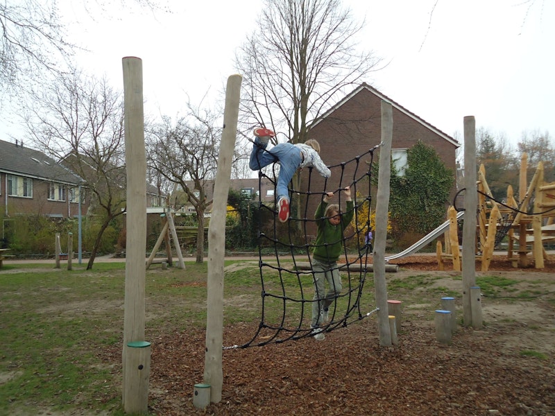 Stiltor med klätternät, 250cm - bild 5