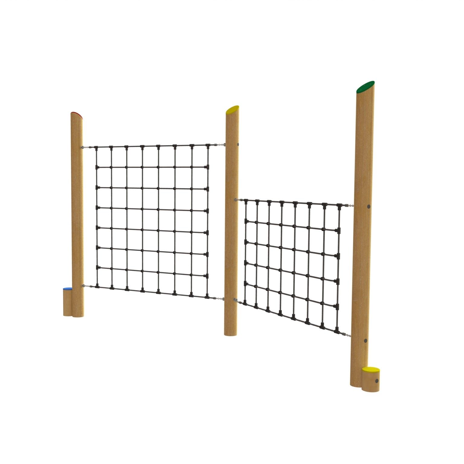 Stiltor med två klätternät