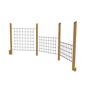 Stiltor med tre klätternät - bild 1