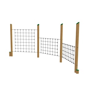 Stiltor med tre klätternät - bild 2