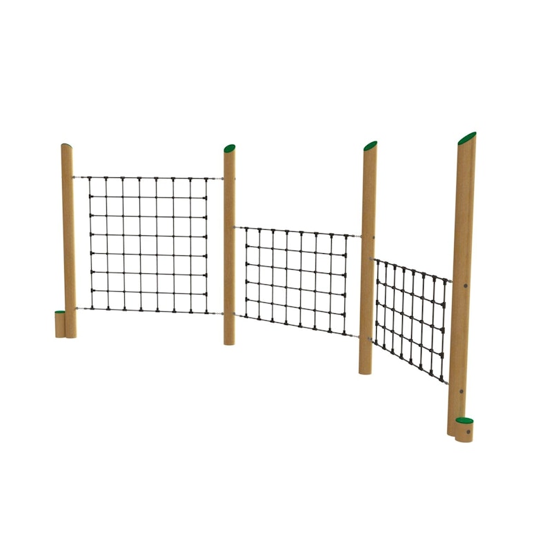 Stiltor med tre klätternät - bild 2