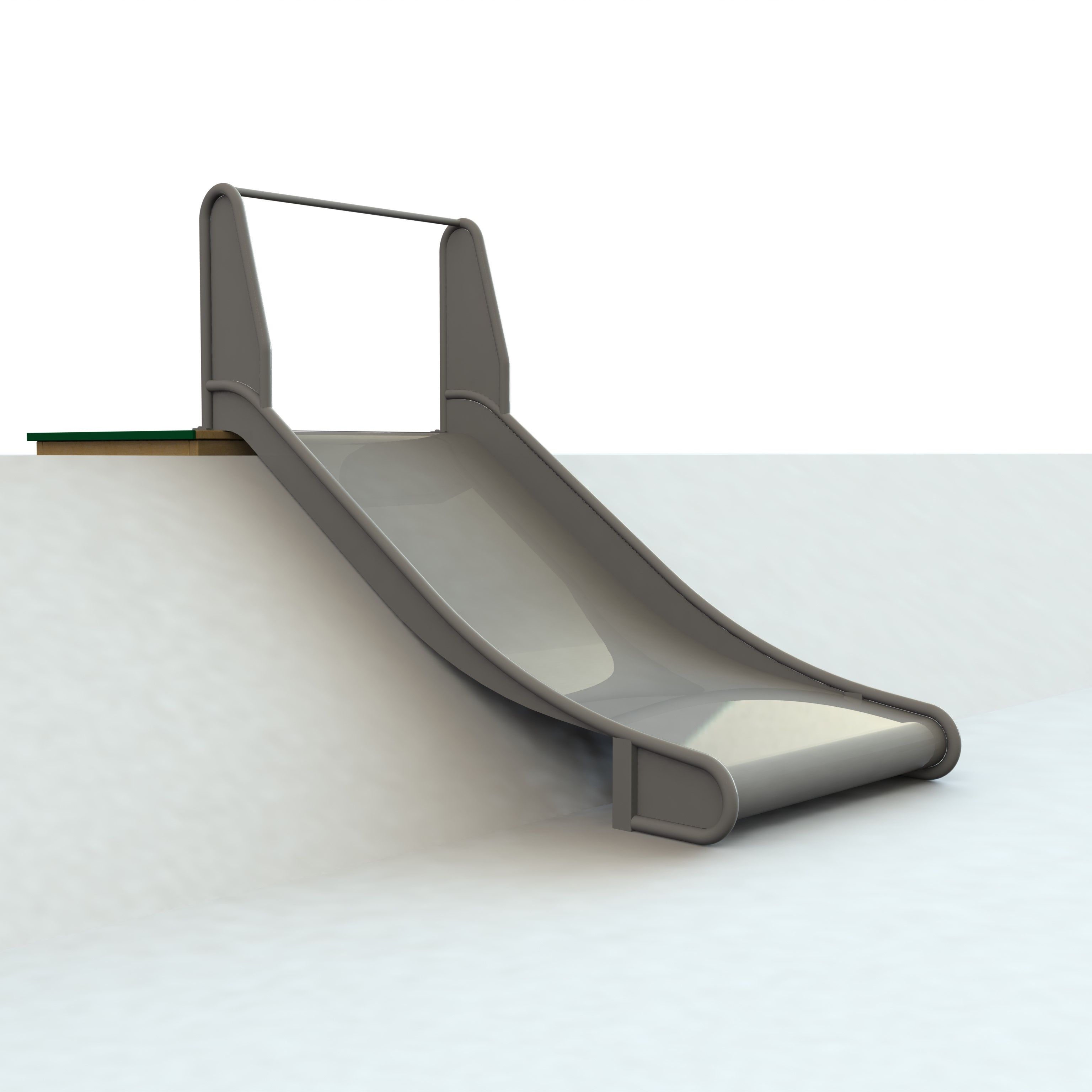 Släntrutschkana bred, höjd 100cm