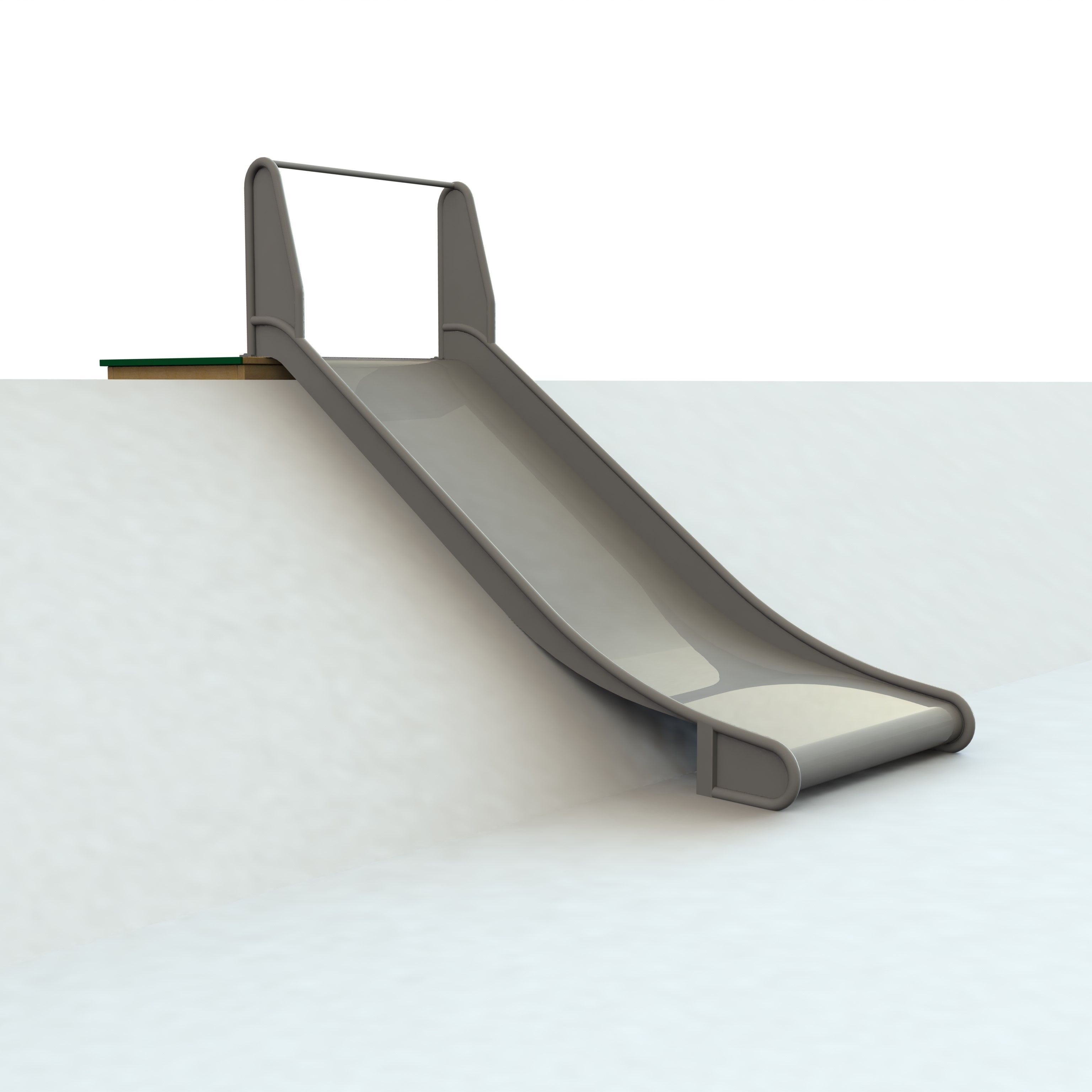 Släntrutschkana bred, höjd 150cm