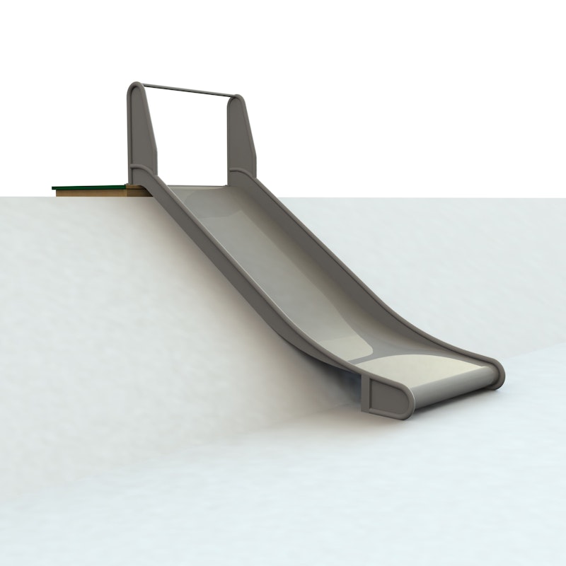 Släntrutschkana bred, höjd 150cm