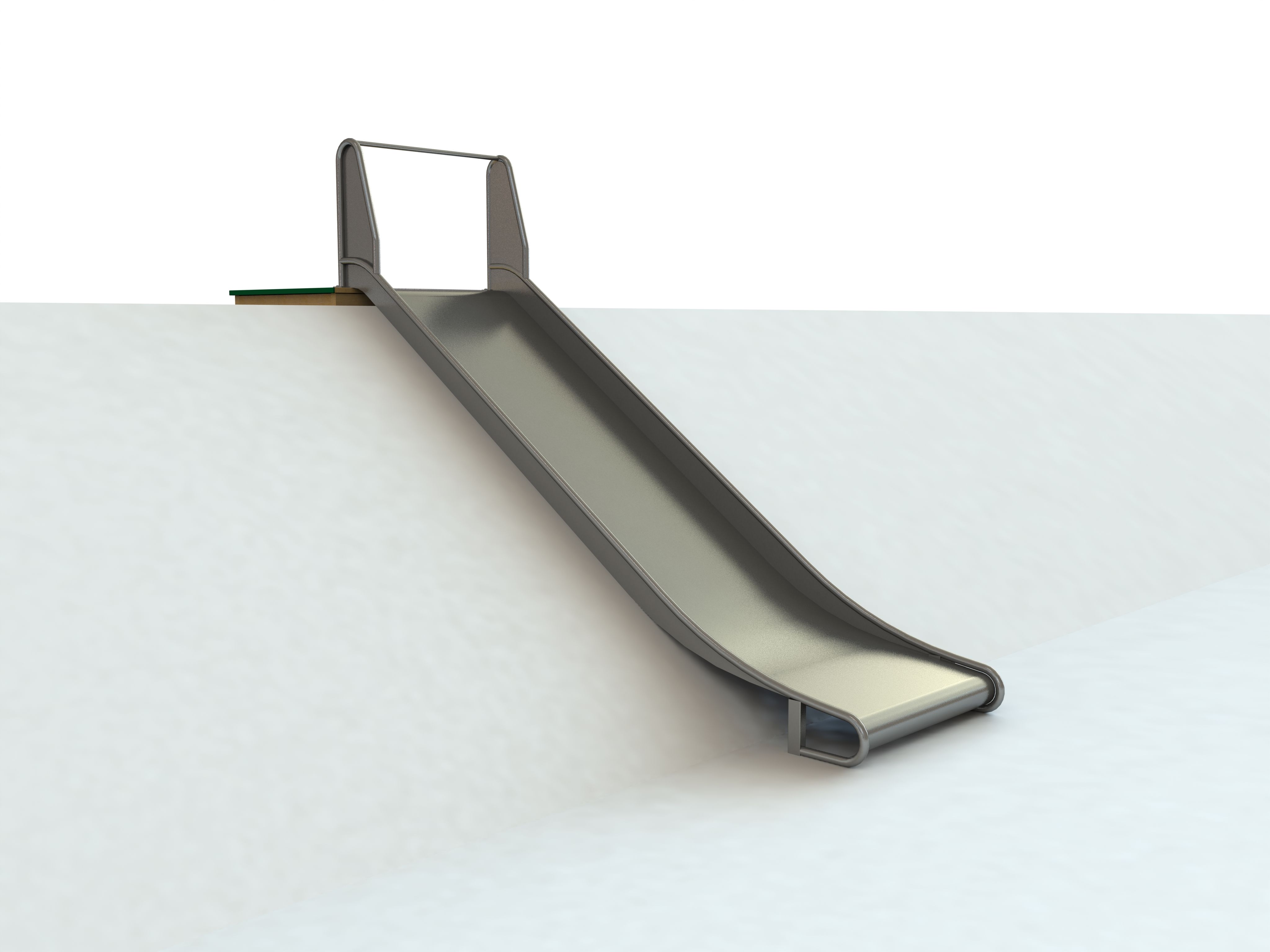 Släntrutschkana bred, höjd 200cm