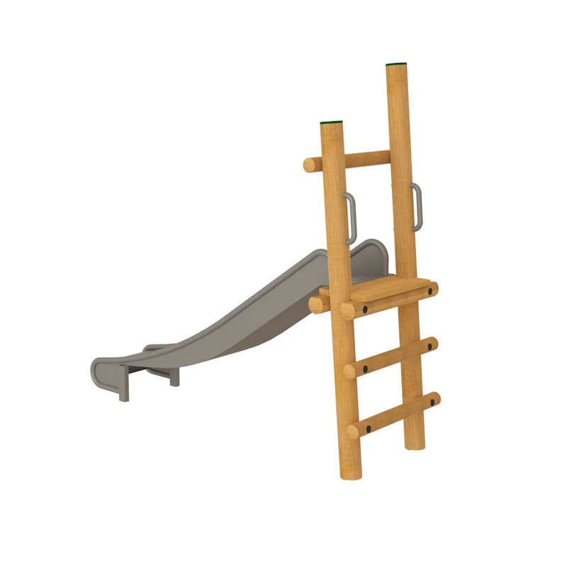 Fristående rutschkana med stege, höjd 100cm - bild 2