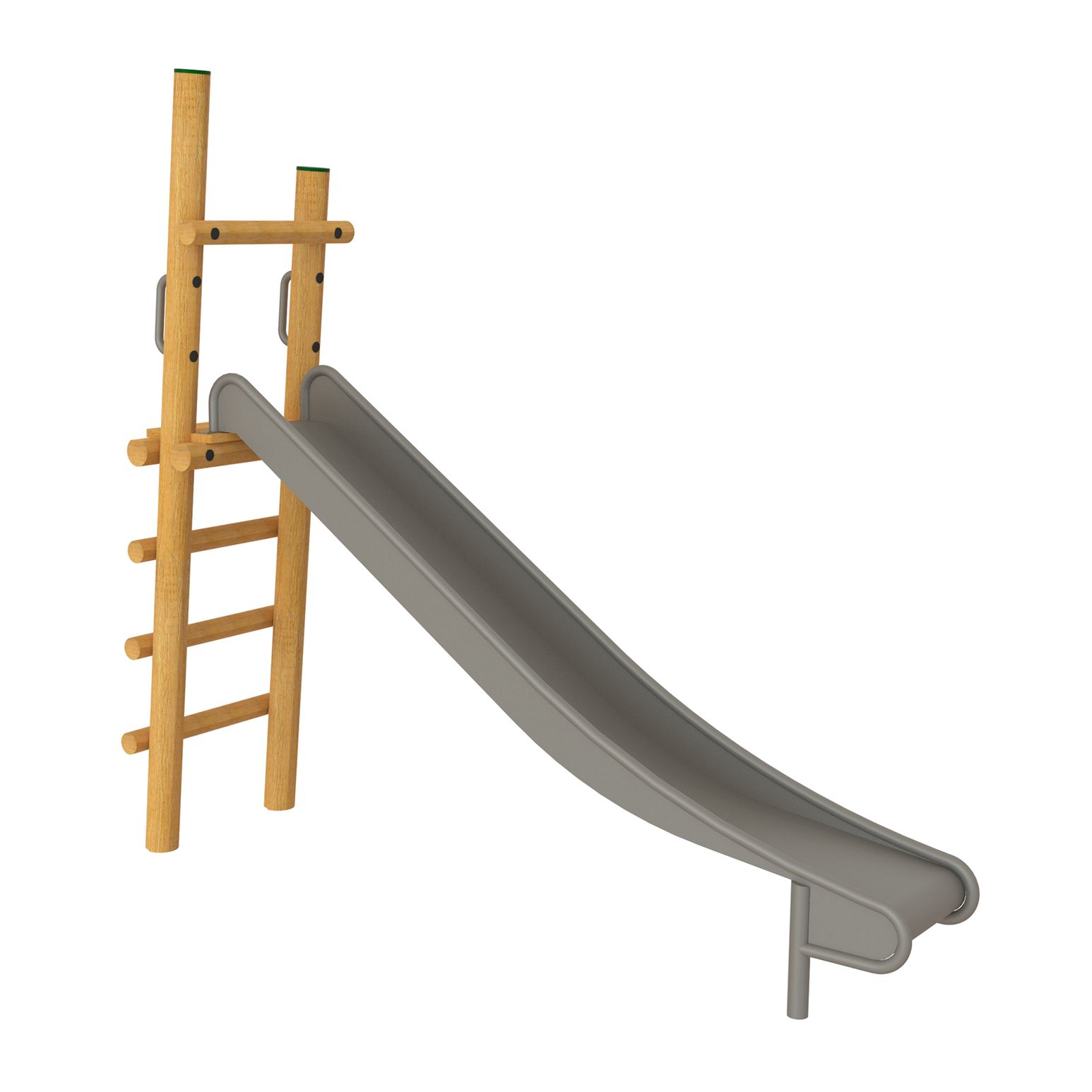 Fristående rutschkana med stege, höjd 150cm