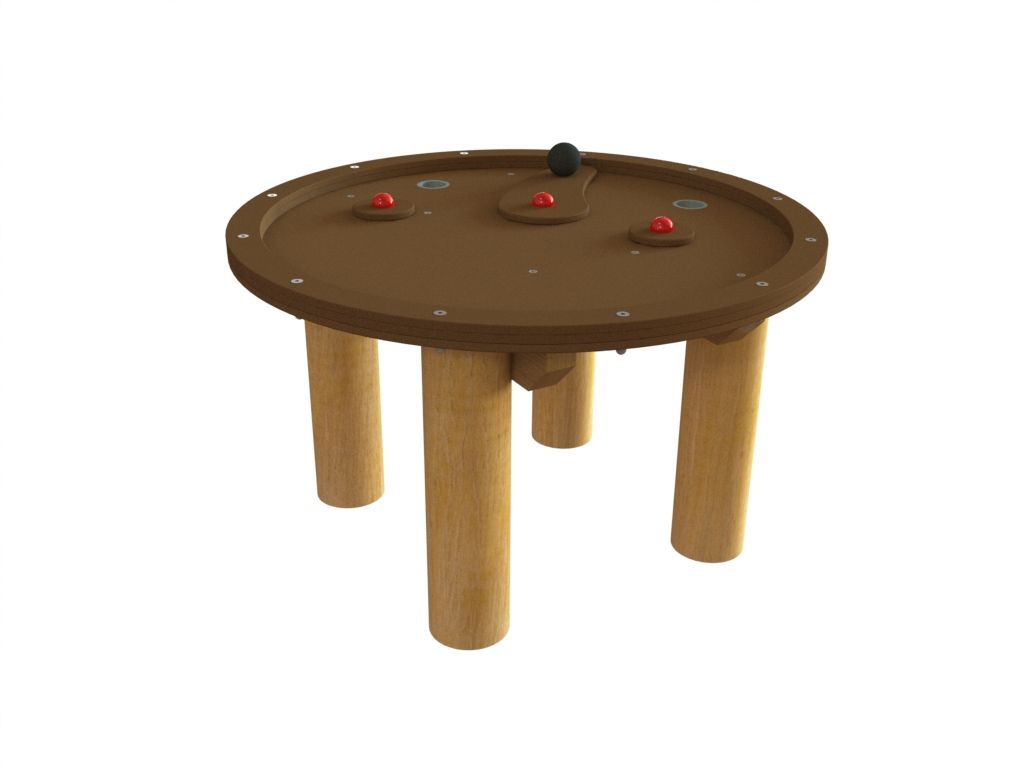 Vattenbord med två hål och roterande rutschkana