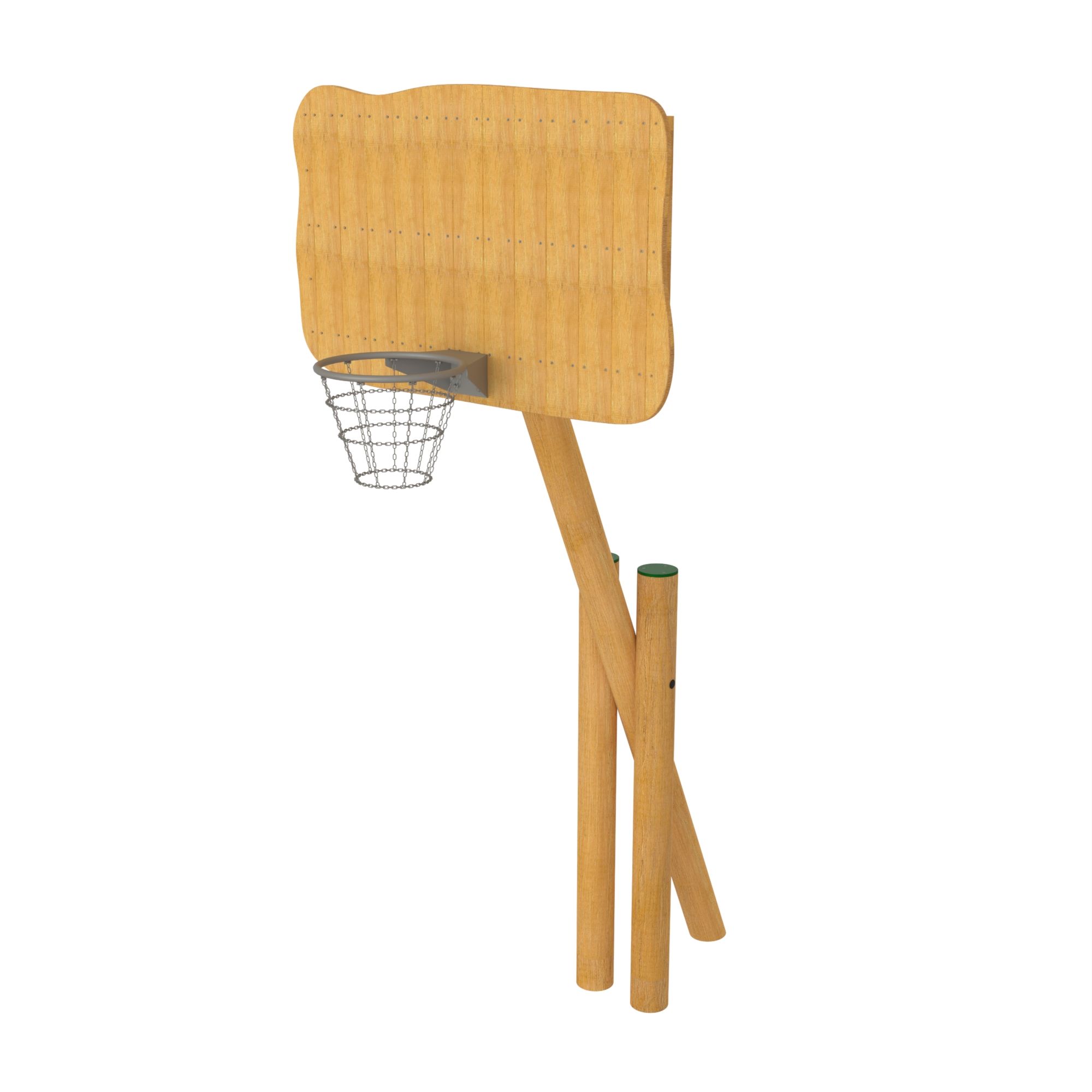 Basketstolpe med överhäng