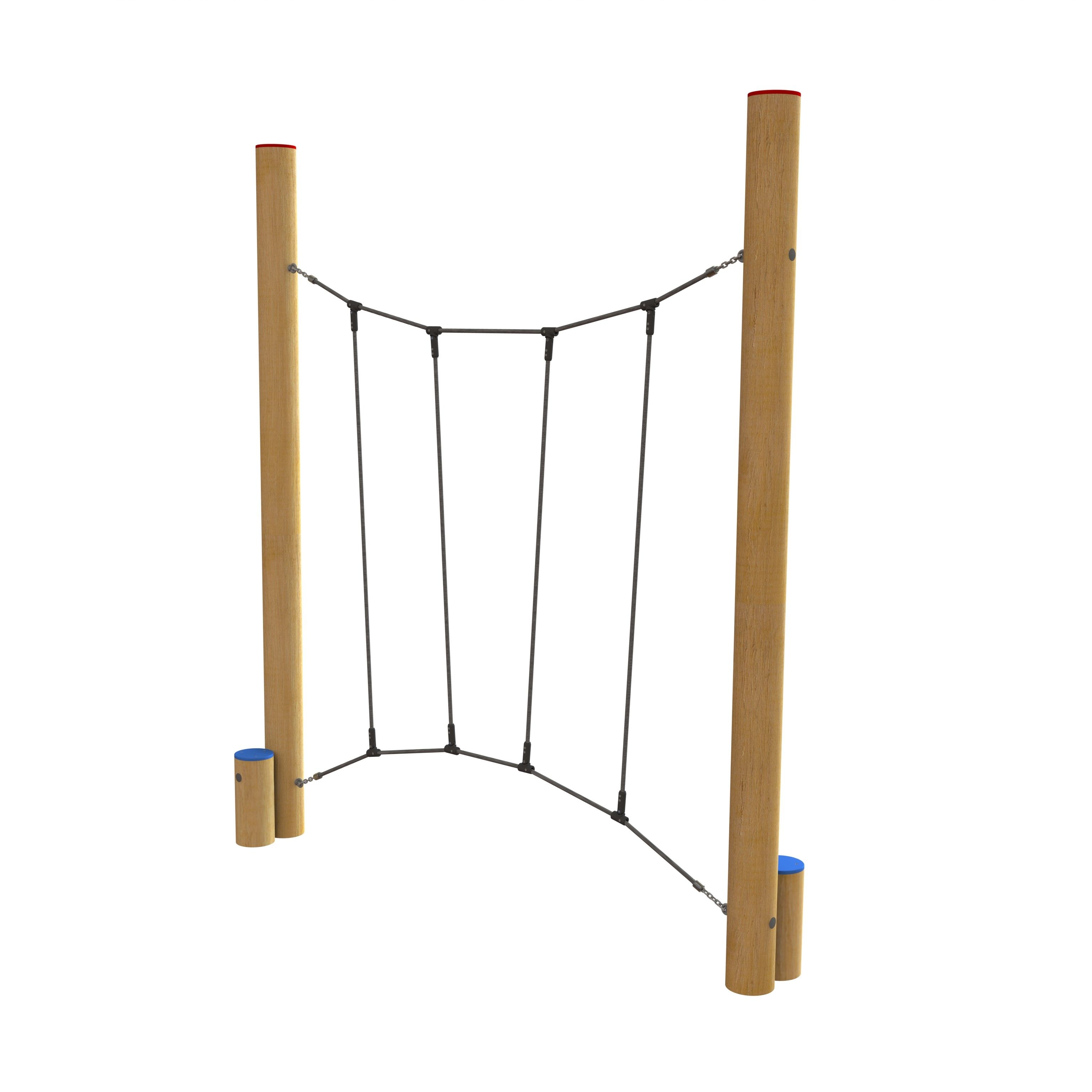 Pålar med slalomrep