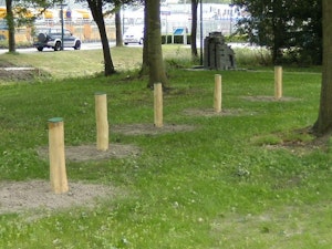 Trimbaan toestel, bokspringpalen - bild 2