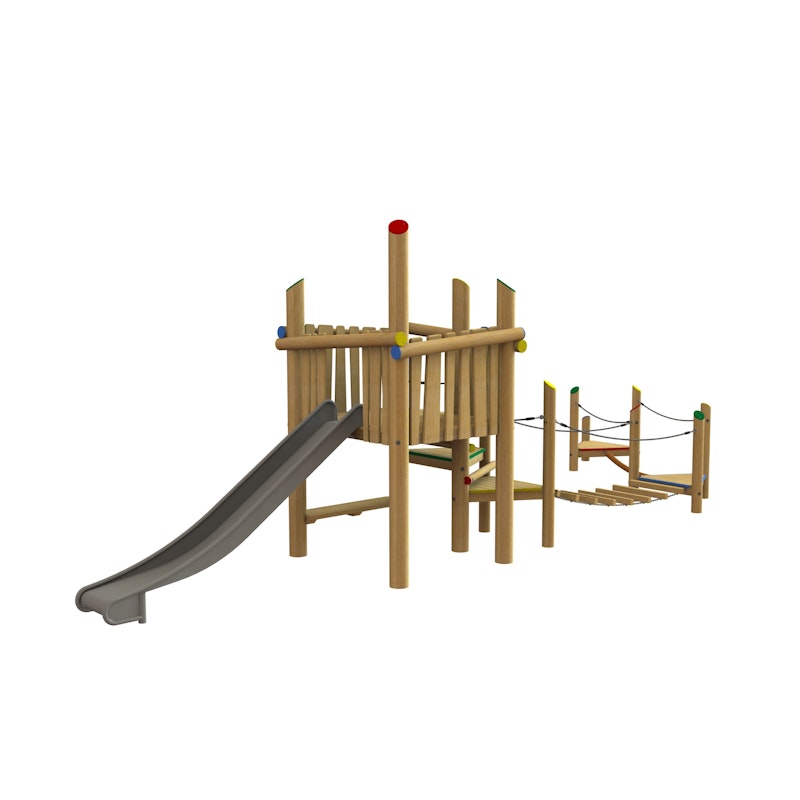 Lektorn med rutschkana och klätterväg