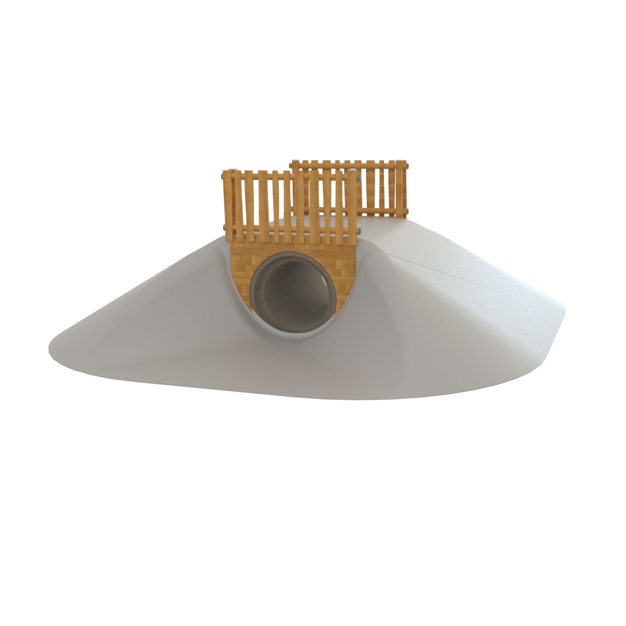 Betongrör med balustrader