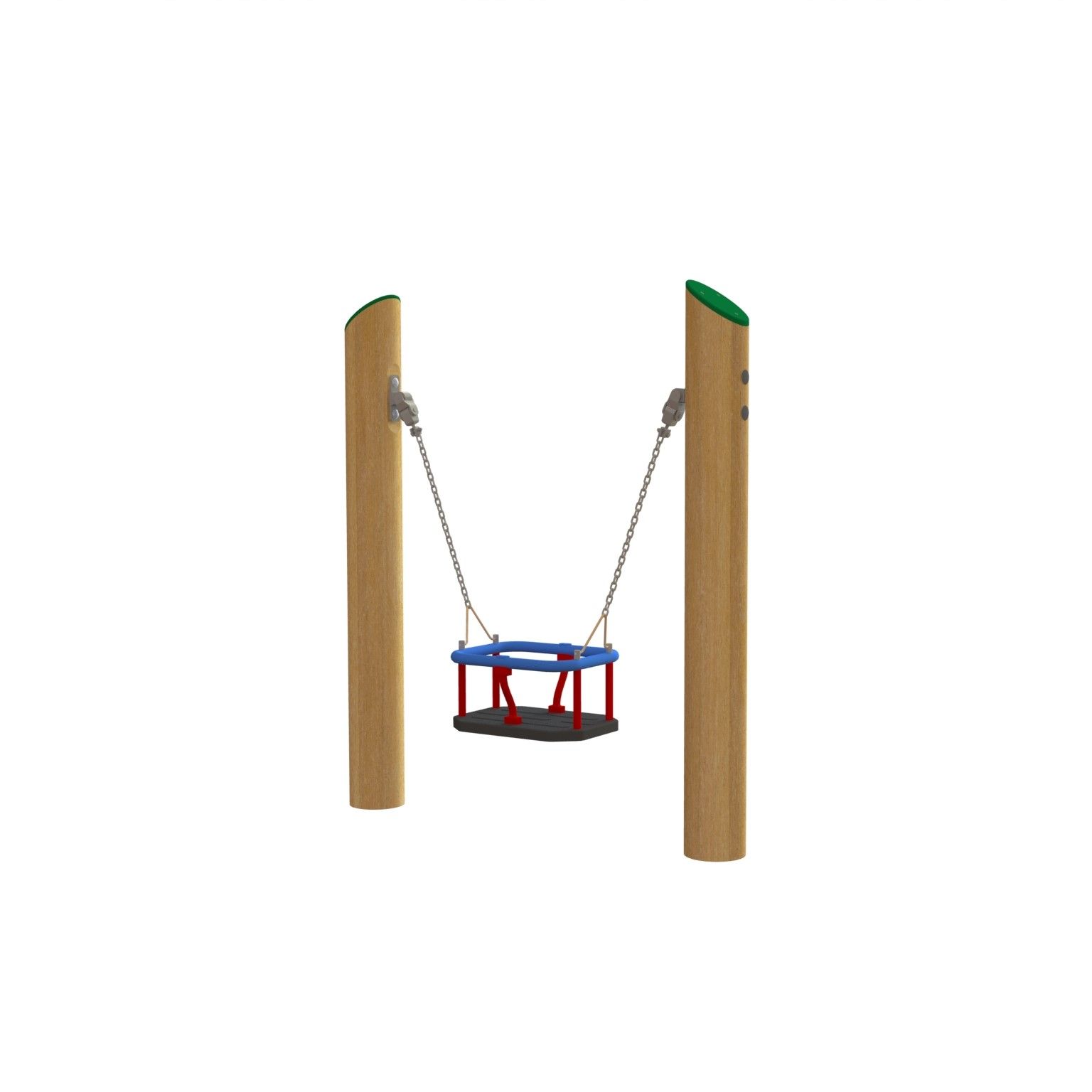 Minigunga med lådsäte