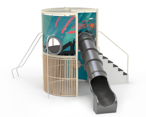 Lekstallning Slide Play Street Art - bild 1