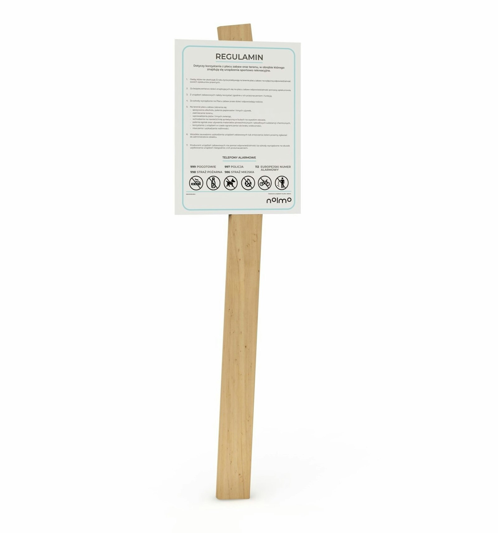 Regelskylt pa jednej nodze