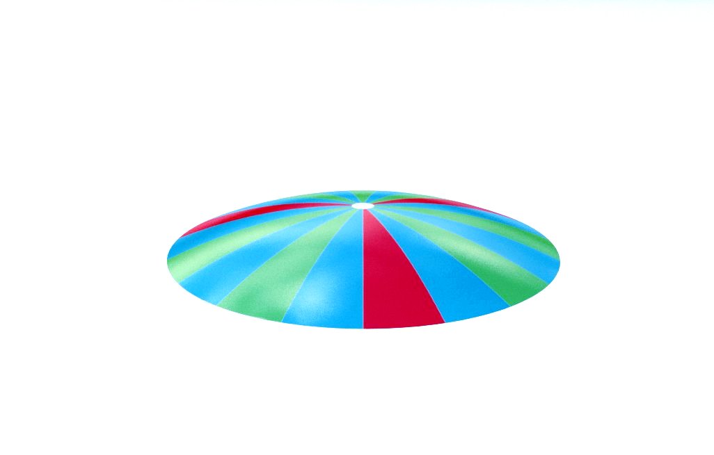 Trampolina uppblasbar rund K12