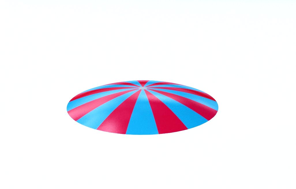 Trampolina uppblasbar rund K11