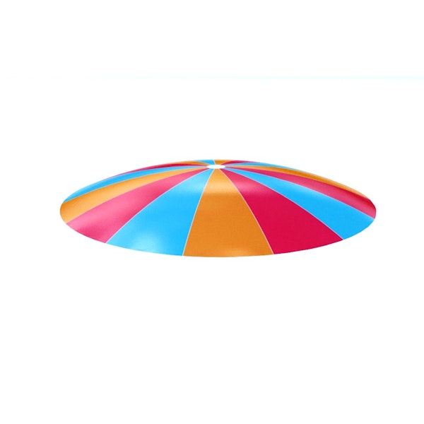 Trampolina uppblasbar rund K8