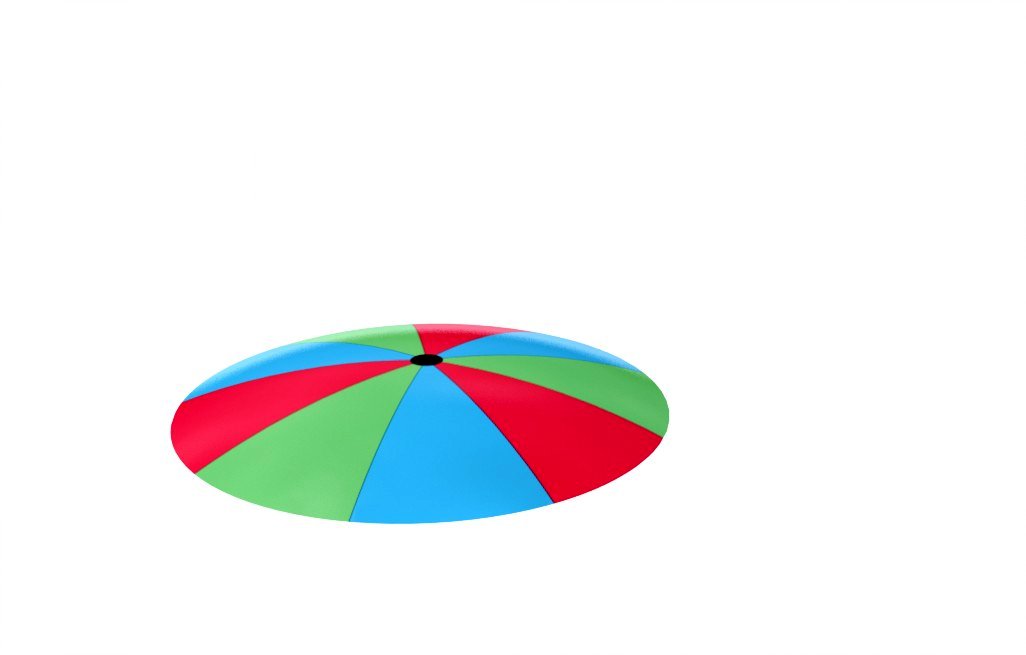 Trampolina uppblasbar rund K2