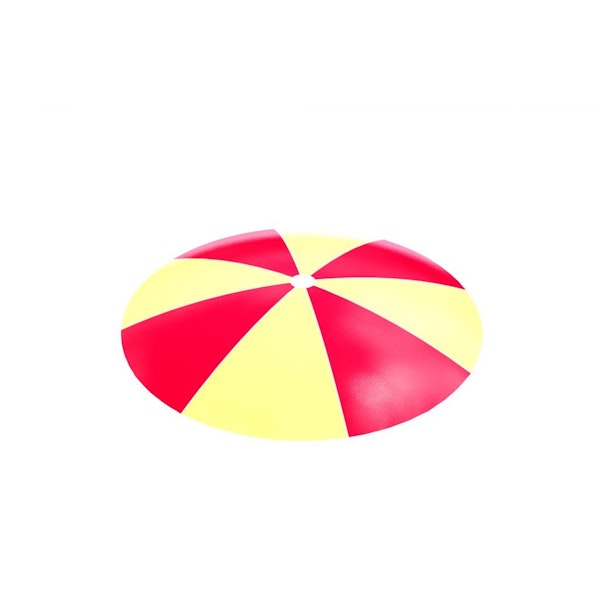 Trampolina uppblasbar rund K1