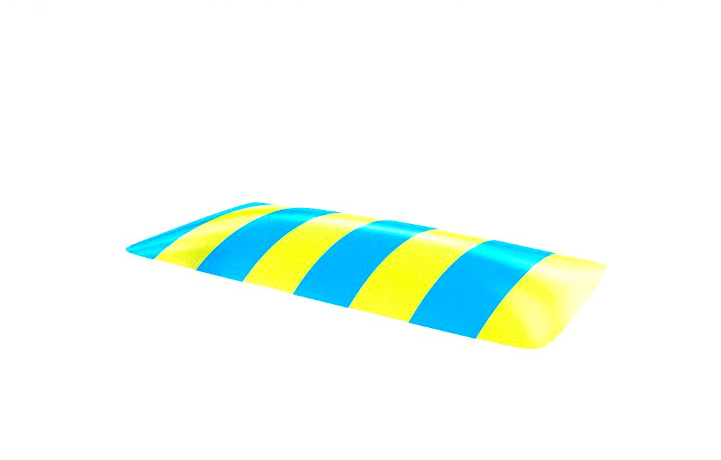 Trampolina uppblasbar kvadratisk X