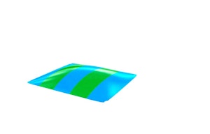 Trampolina uppblasbar kvadratisk U - bild 1