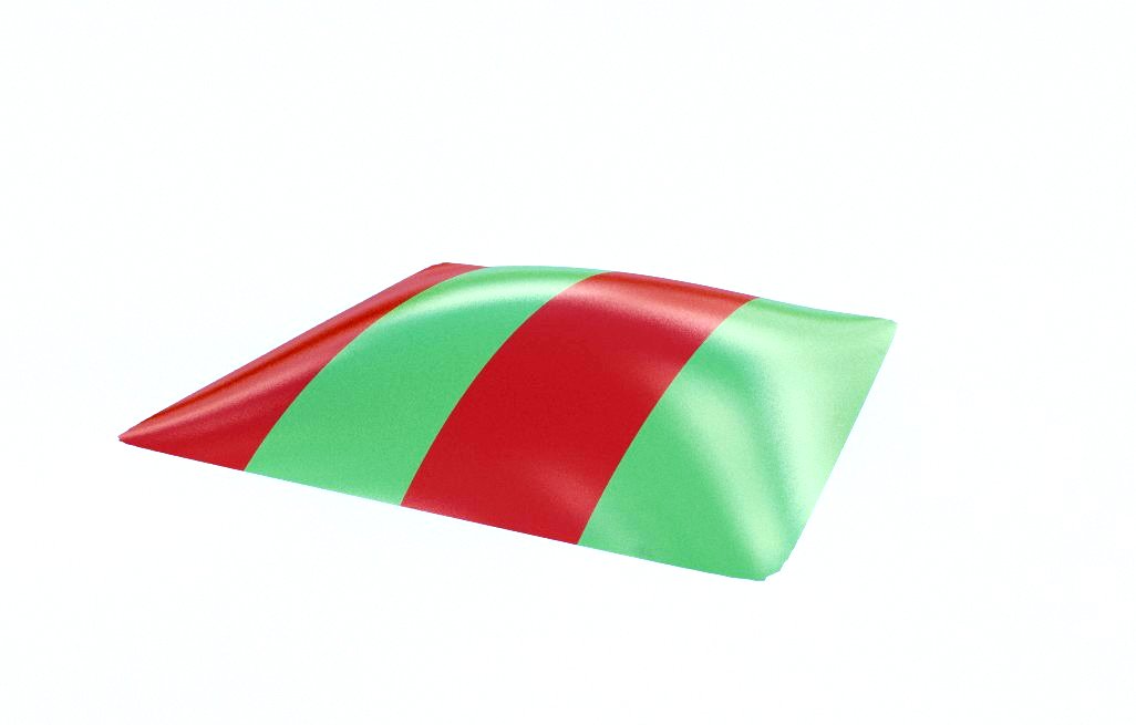 Trampolina uppblasbar kvadratisk S