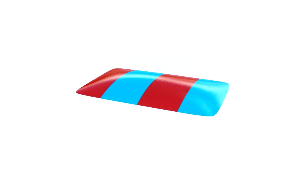 Trampolina uppblasbar kvadratisk Q