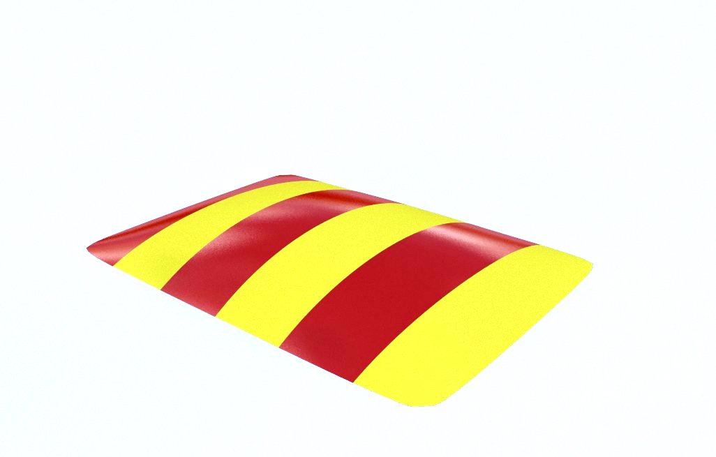 Trampolina uppblasbar kvadratisk D