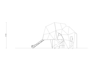 Lekstallning Origami Elephant - bild 2