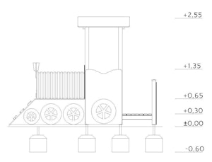 Lokomotiv med tunnel - bild 2