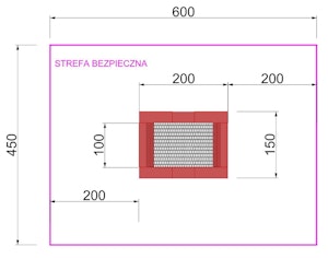Trampolina tillganglighetsanpassad 150×200 - bild 2