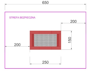 Trampolina rektangular 150×250 - bild 2