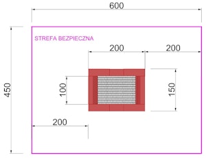 Trampolina rektangular 150×200 - bild 2