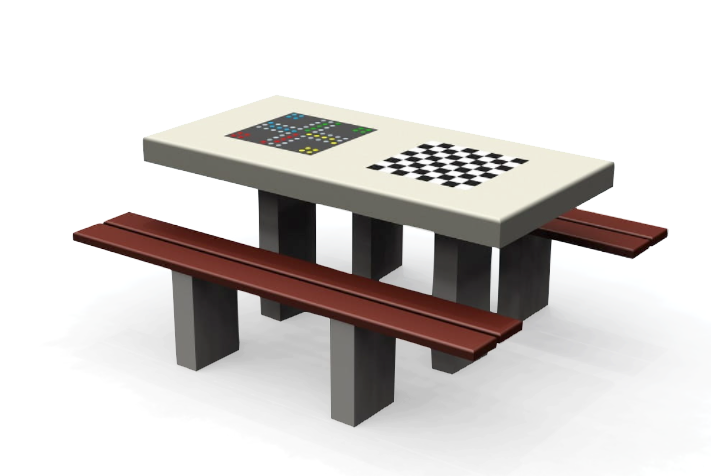 Spelbord for schack och fia