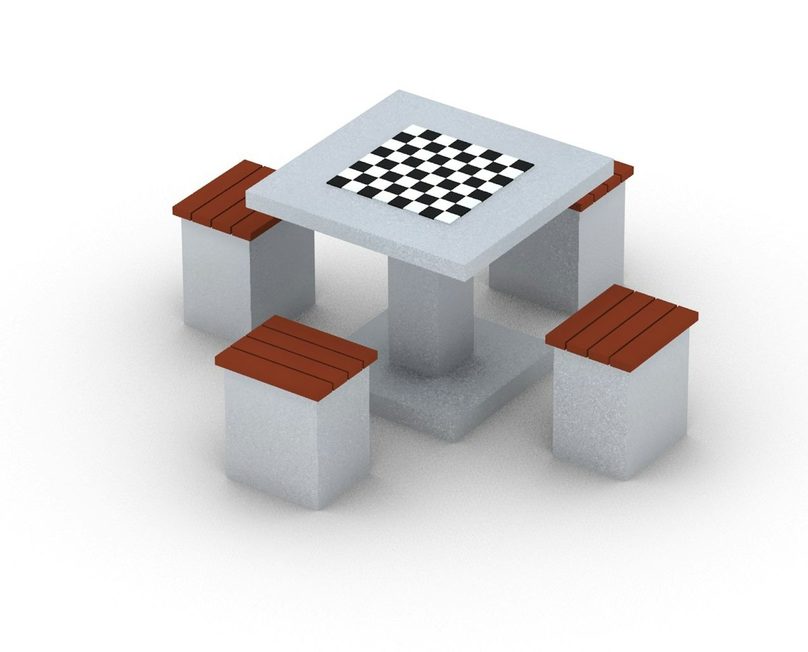 Schackbord – version for nedgravning