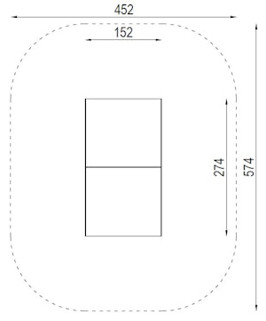 Pingisbord – version for nedgravning - bild 2