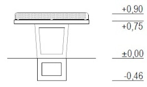 Pingisbord – version for nedgravning - bild 3
