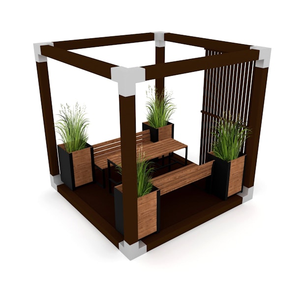 Paviljong Cube piknikowo – rekreacyjna
