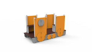 Oppen vagn i metall - bild 1