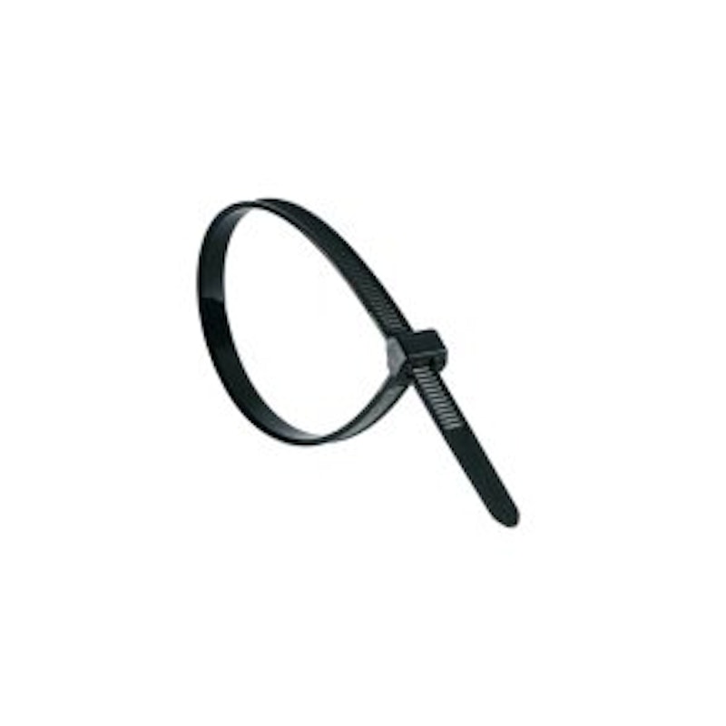 Buntband, 3,5 x 200 mm, 100 st., SVART